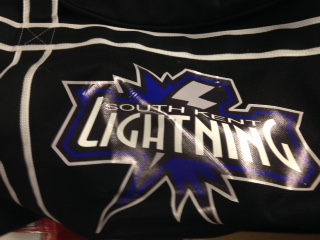 Lightning bag w logo and name 